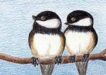 "Good Morning" by Sharon Feathers, Ringle WI - Colored pencil